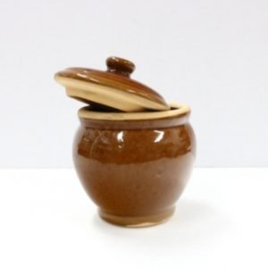 Brown Salt Pot