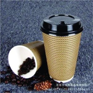 Double Wall Lattice Paper Cup With Cover