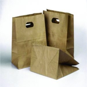 Kraft Paper Bag With Hole Handle