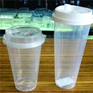 PC Transparent Cup With Stopper & Cover