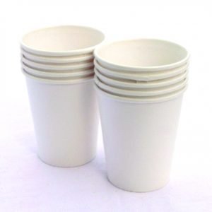 Single Wall White Paper Cup