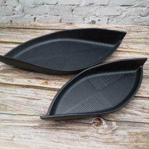 Hoover Black Matte Serving Plate
