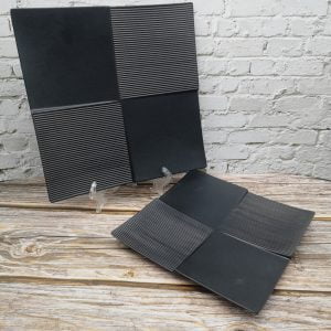 Hoover Black Matte Square Plate