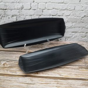 Hoover Black Matte Rectangle Long Plate